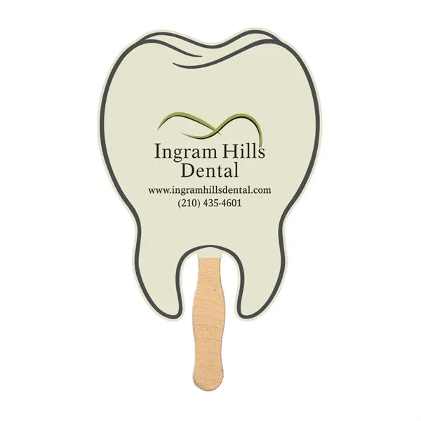 Wooden Handle Paper Fan