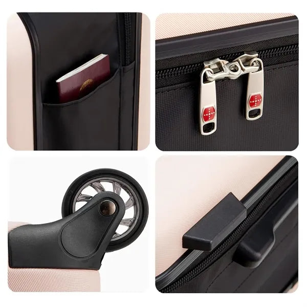 20" Expandable Lightweight Travel Suitcase with Silent Wheel