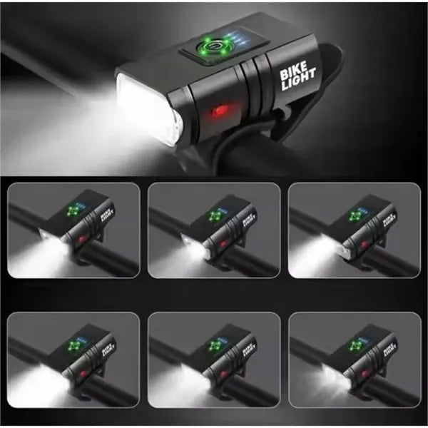 USB Rechargeable LED Bike Light Set for Night Riding