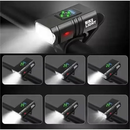 USB Rechargeable LED Bike Light Set for Night Riding