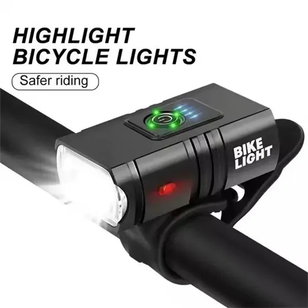 USB Rechargeable LED Bike Light Set for Night Riding