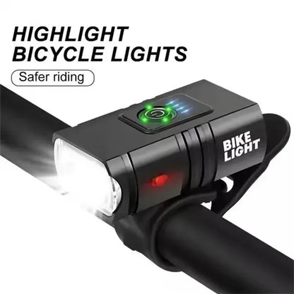 USB Rechargeable LED Bike Light Set for Night Riding