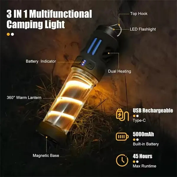 Rechargeable Camping Light Outdoor Mosquito Killer Lamp