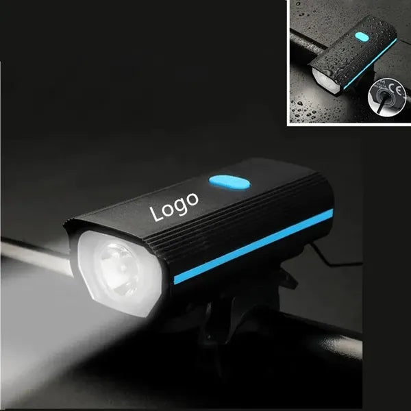 Rechargeable Bike Front Light with 120db Horn Set
