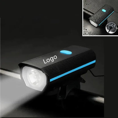 Rechargeable Bike Front Light with 120db Horn Set