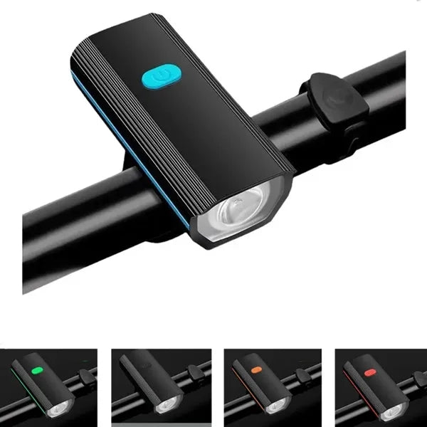 Rechargeable Bike Front Light with 120db Horn Set