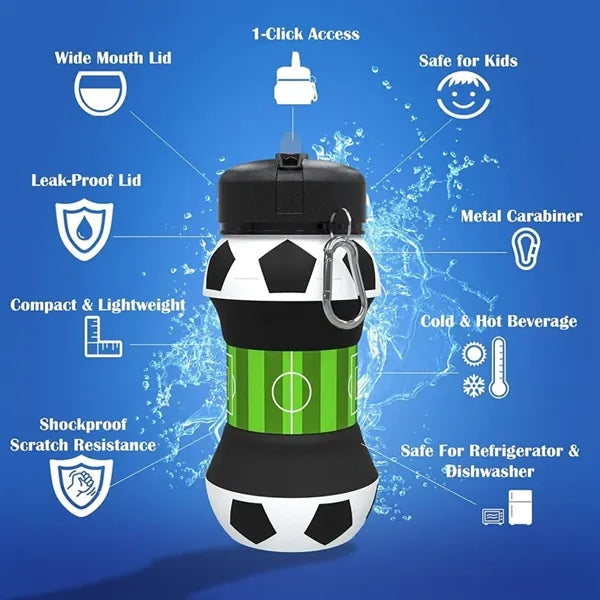 Sports Ball Shaped Collapsible Drinking Cup