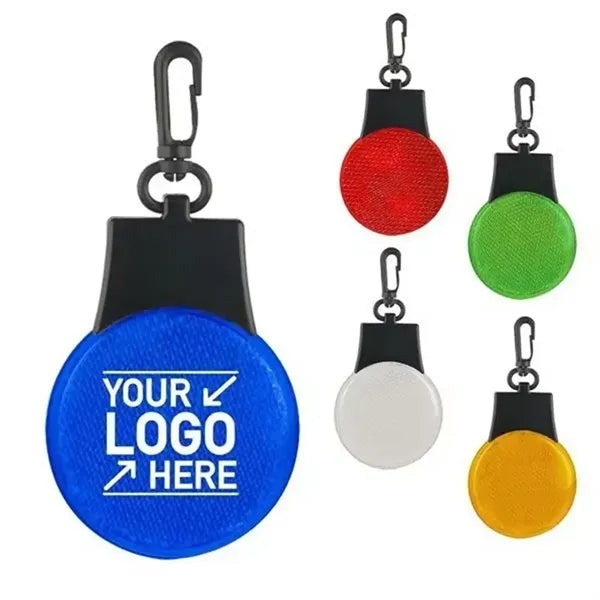 Warning Led Reflector Keychain For Backpack