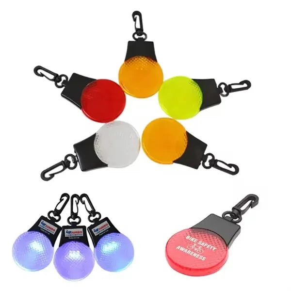 Warning Led Reflector Keychain For Backpack