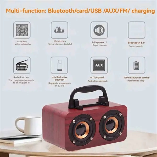 Portable Retro Bluetooth Speaker