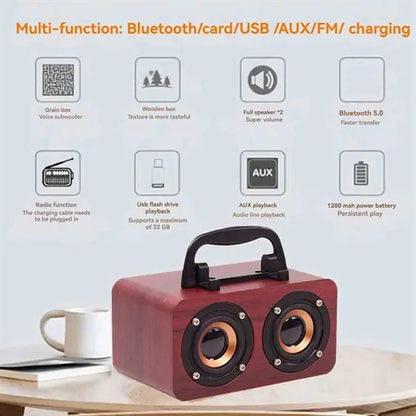 Portable Retro Bluetooth Speaker