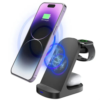 3 in 1 Wireless Charging Dock Phone Charger  Station