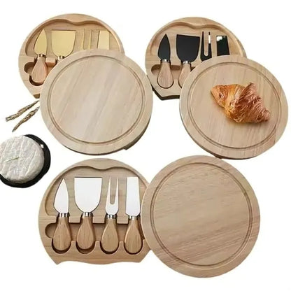 Portable Charcuterie Board Premium Cheese Set 4 tools