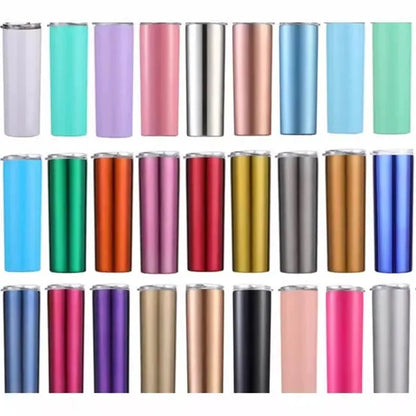 20oz Stainless Steel Skinny Insulated Tumbler with Straw