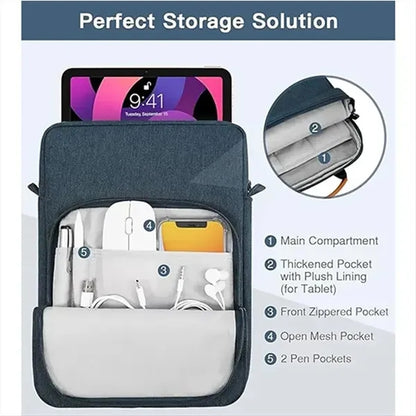 13" Tablet Storage Crossbody Shoulder Bag