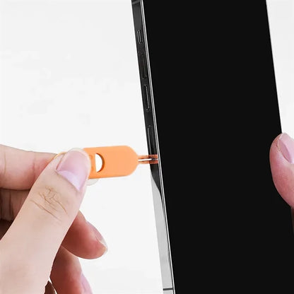 Portable SIM Card Ejector Tool with Keychain Holder