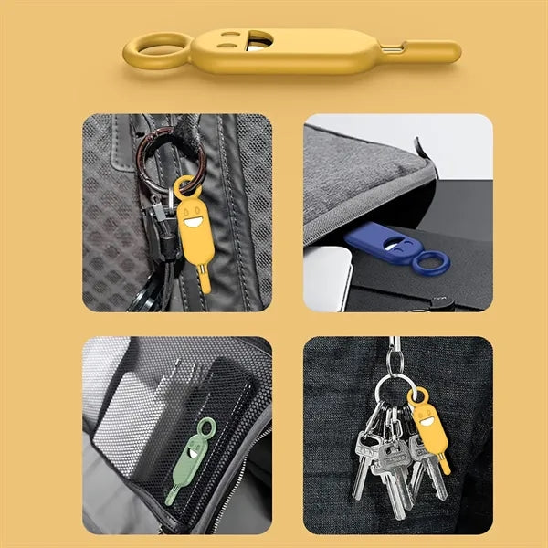Portable SIM Card Ejector Tool with Keychain Holder
