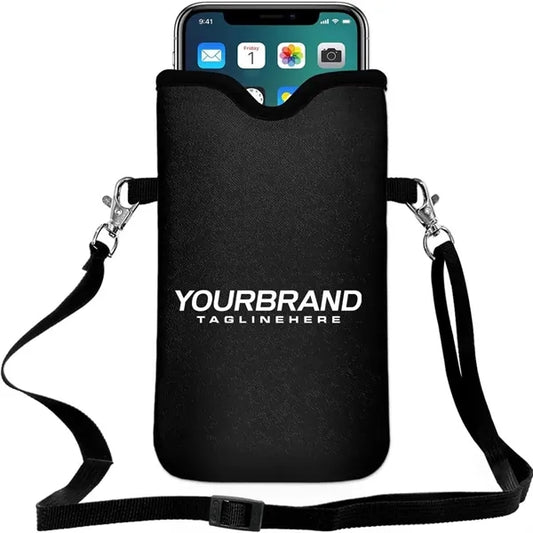 Neoprene Phone Pouch with Crossbody Strap