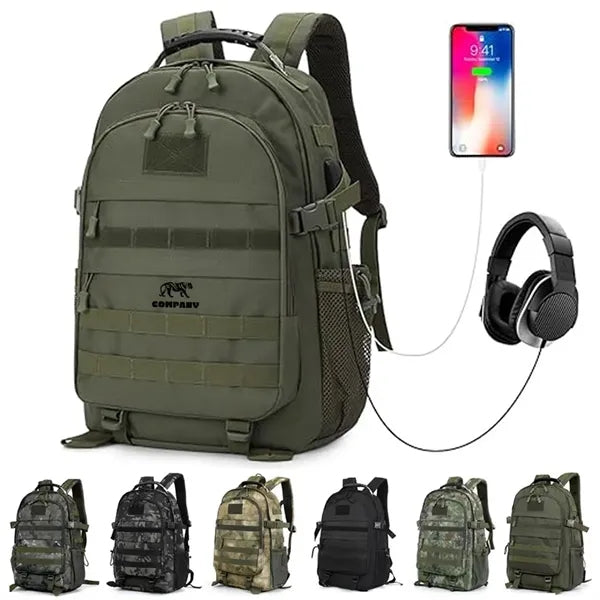 Molle Tactical Backpack with USB Port