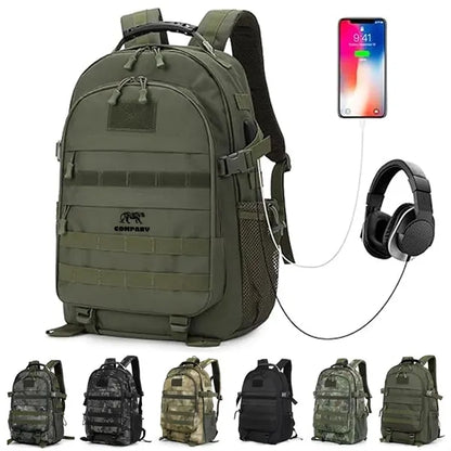 Molle Tactical Backpack with USB Port