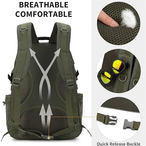 Molle Tactical Backpack with USB Port
