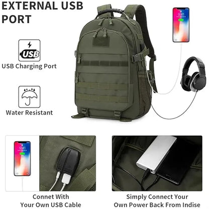 Molle Tactical Backpack with USB Port