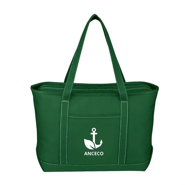 Large 24 oz. Starboard Cotton Canvas Tote Bag