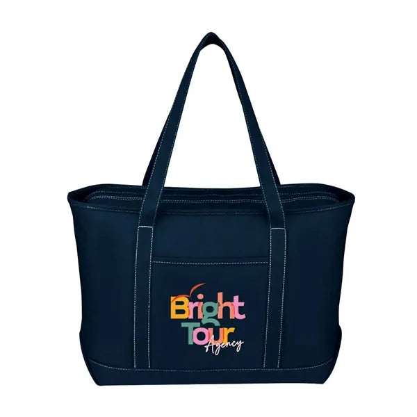 Full Color Large 24 oz. Starboard Cotton Canvas Tote Bag