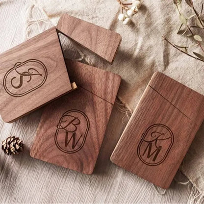 Slim Wooden Business Card Holder