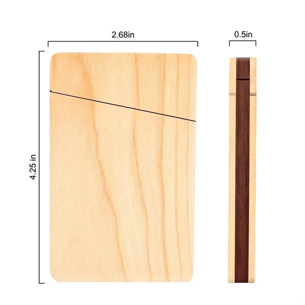 Slim Wooden Business Card Holder
