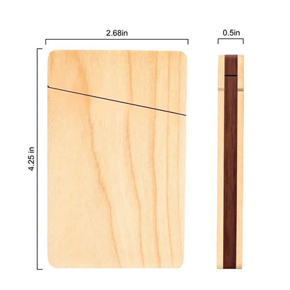 Slim Wooden Business Card Holder