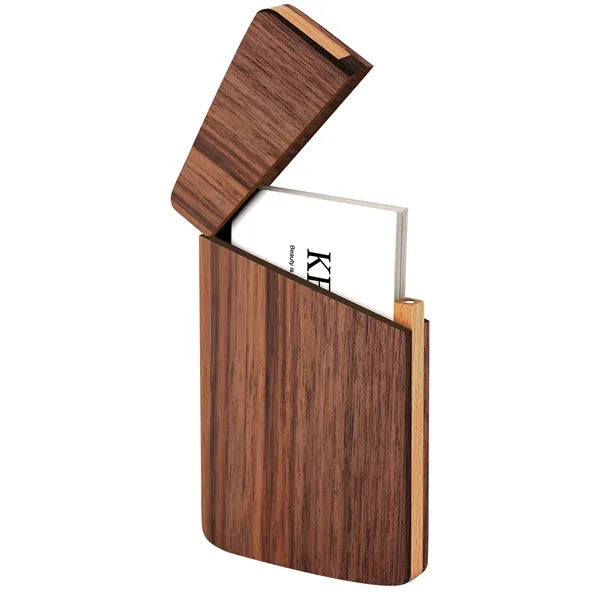 Slim Wooden Business Card Holder