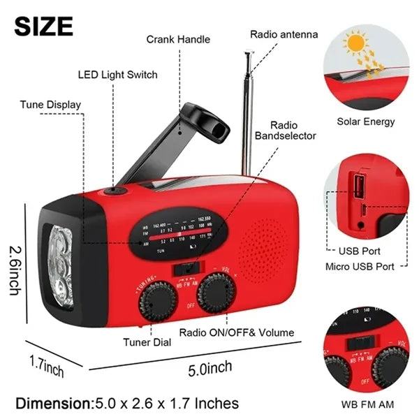 2000Mah Emergency Radio