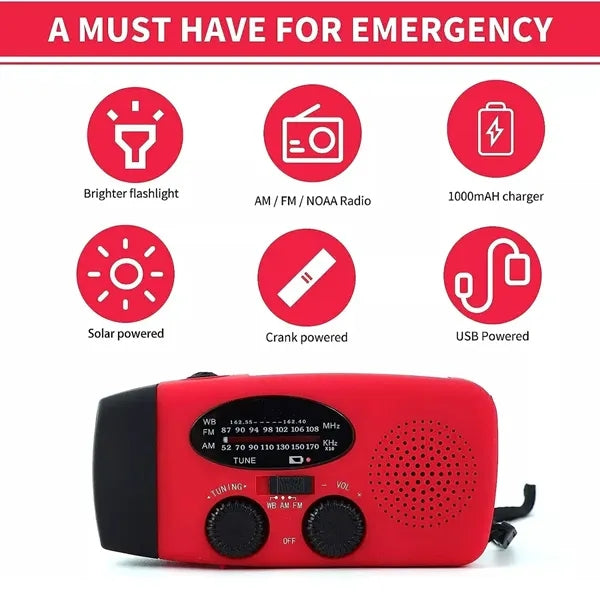 2000Mah Emergency Radio