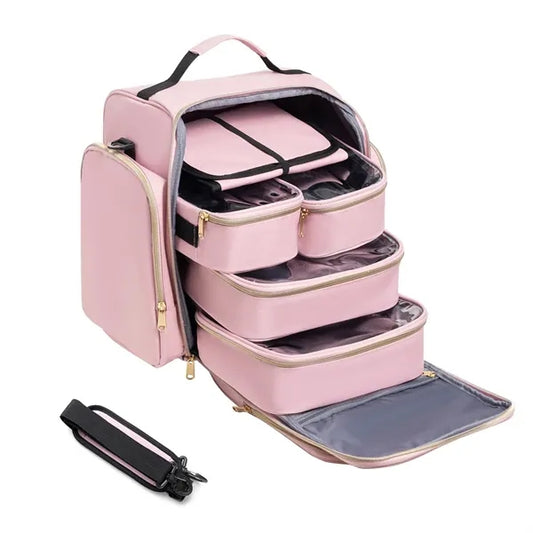 Multiple Storage Pockets Cosmetic Bag