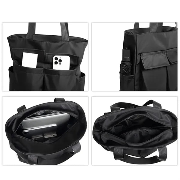Large Multi-Compartment Tote Bag