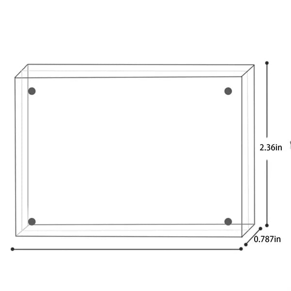 Acrylic Picture Frame Transparency Magnetic Sided Plexiglass