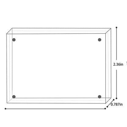 Acrylic Picture Frame Transparency Magnetic Sided Plexiglass