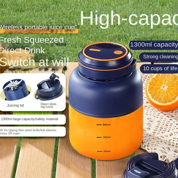 Portable Wireless Juicer Cup Large Capacity for Fruits