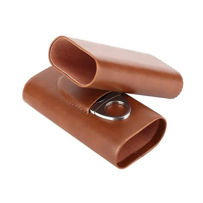3 Finger Leather Cigar Case