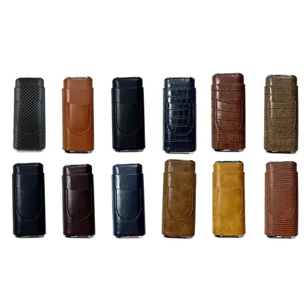 3 Finger Leather Cigar Case