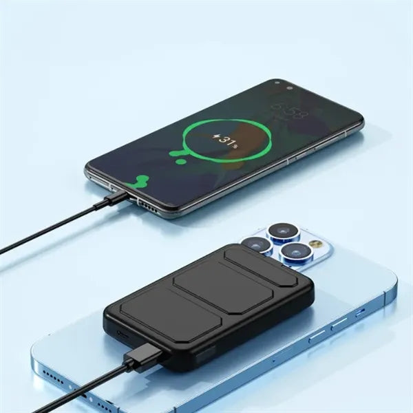 Foldable 10000mAh Wireless Magnetic Power Bank