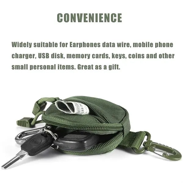 Small Molle Utility Pouch Coin Purse Keychain