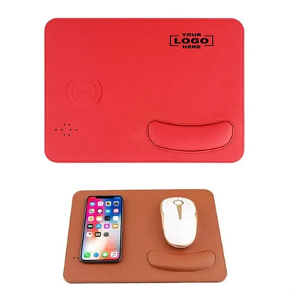 Leather Wireless Charging Mouse Pad