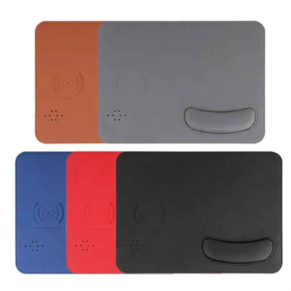 Leather Wireless Charging Mouse Pad