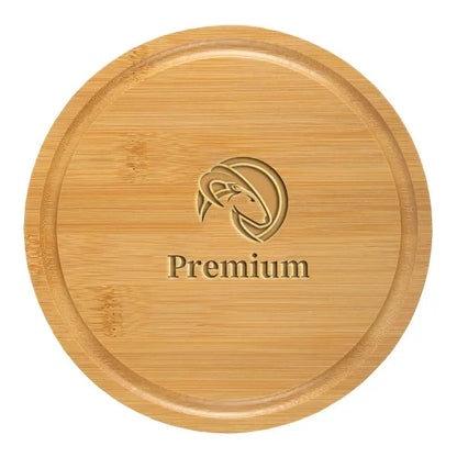 8-Piece Swivel Top Bamboo Cheese Board Set