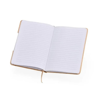 5.8"x8.3"Faux Bamboo Notebook with Phone Holder