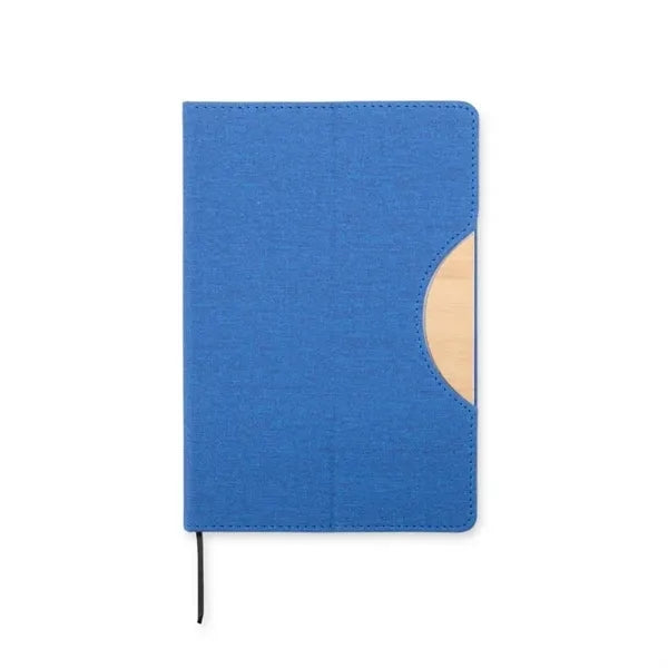 5.8"x8.3"Faux Bamboo Notebook with Phone Holder