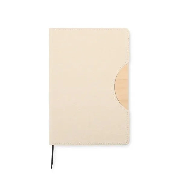 5.8"x8.3"Faux Bamboo Notebook with Phone Holder