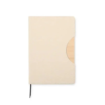 5.8"x8.3"Faux Bamboo Notebook with Phone Holder